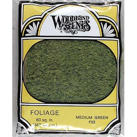 Woodland Scenics Woodland Scenics WOO52 Foliage; Medium Green WOO52